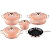 Le Creuset Enameled Cast Iron Signature, 9-Piece Cookware Set, Peche