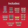Rubbermaid EasyStore Containers, 38-Piece Set, Food Storage Containers, Food Storage Containers with Lids