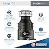 InSinkErator Badger 5 Garbage Disposal with Power Cord, Badger Series 1/2 HP Continuous Feed Food Waste Disposer