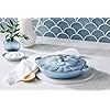 Le Creuset Enameled Cast Iron Signature Petal Braiser, 2.25 qt., Coastal Blue w/Stainless Steel Knob