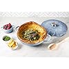 Le Creuset Enameled Cast Iron Signature Petal Braiser, 2.25 qt., Coastal Blue w/Stainless Steel Knob