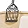 Amazon Basics Large Cat Litter Box with High Sides, Open Top for Easy Access, Includes Scoop with Storage, 19" x 15" x 11.75", Grey/Beige