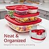 Rubbermaid EasyStore Containers, 38-Piece Set, Food Storage Containers, Food Storage Containers with Lids