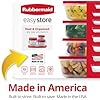 Rubbermaid EasyStore Containers, 38-Piece Set, Food Storage Containers, Food Storage Containers with Lids