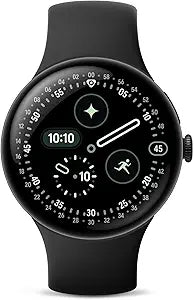Google Pixel Watch 4 (41mm) - Android - 2 Years of Data - Heart Rate,Sleep & Fitness Tracking-30-Hour Battery - Matte Black Aluminum Case - Obsidian Active Band - LTE (2025)-Google Pixel Watch app