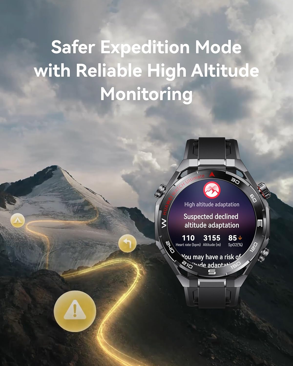 HUAWEI WATCH Ultimate 2 Smart Watch, GPS, Zirconium-based Liquid Metal Case, 150-Meter Diving Watch, Sonar-based Underwater Communication, Accurate Health Monitor, eSIM Cellular Calling, Blue